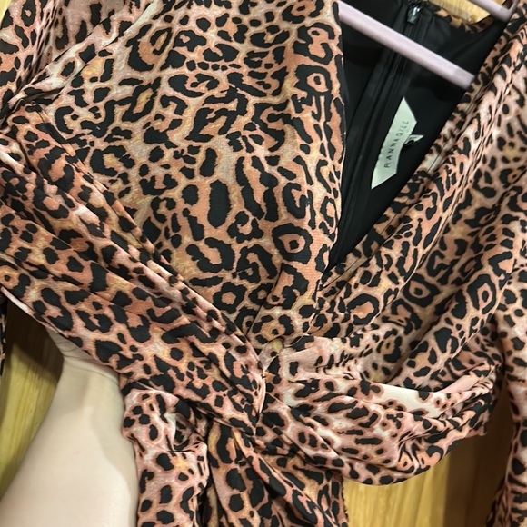 Ranna Gill Leopard Print Long Sleeve Dress - Picture 13 of 14